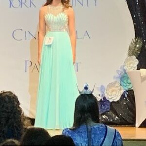 Clarisse Light Blue prom or pageant dress